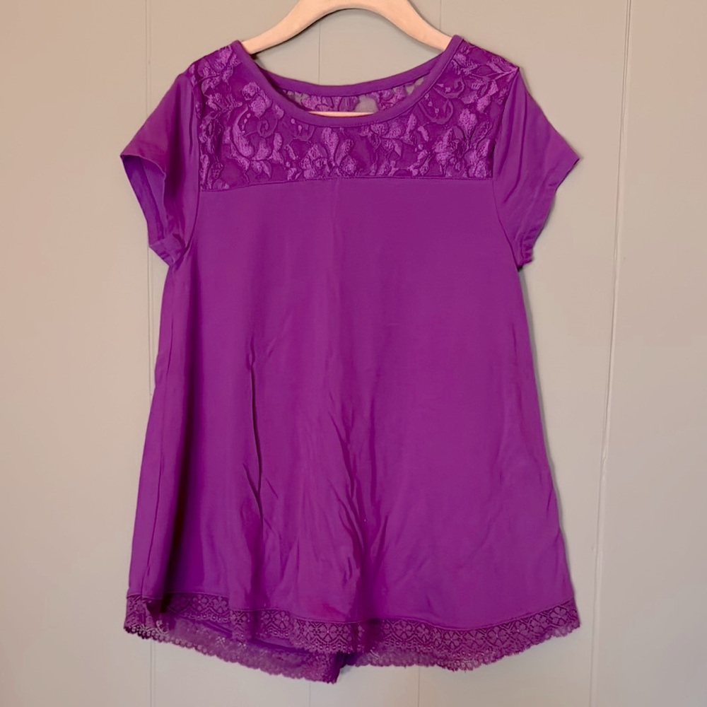 Purple Lace Top